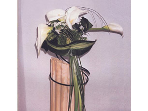 Bouquet de mariée linéaire